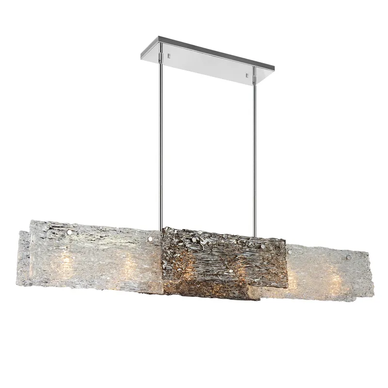 Wilma 6 Light Chrome Down Chandelier — CWI Lighting LED Pendant Lights  