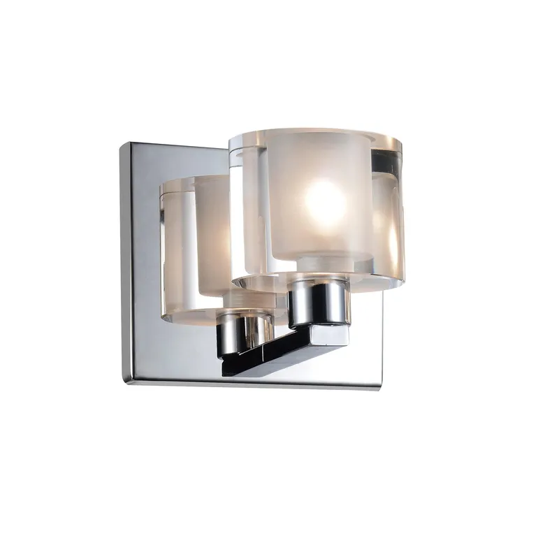 Tina 1 Light Chrome Wall Sconce — CWI Lighting LED Wall Lights  