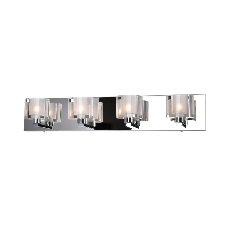 Tina 4 Light Chrome Vanity Light — CWI Lighting LED Wall Lights  