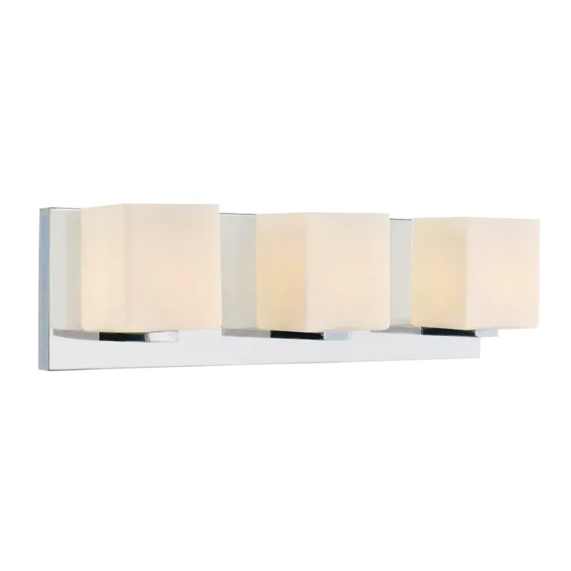 Cristini 3 Light Satin Nickel Vanity Light — CWI Lighting LED Wall Lights  
