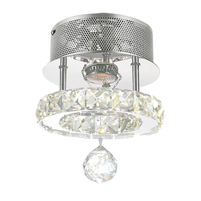 Ring Integrated LED Chrome Flush Mount — CWI Lighting LED Ceiling Lights  