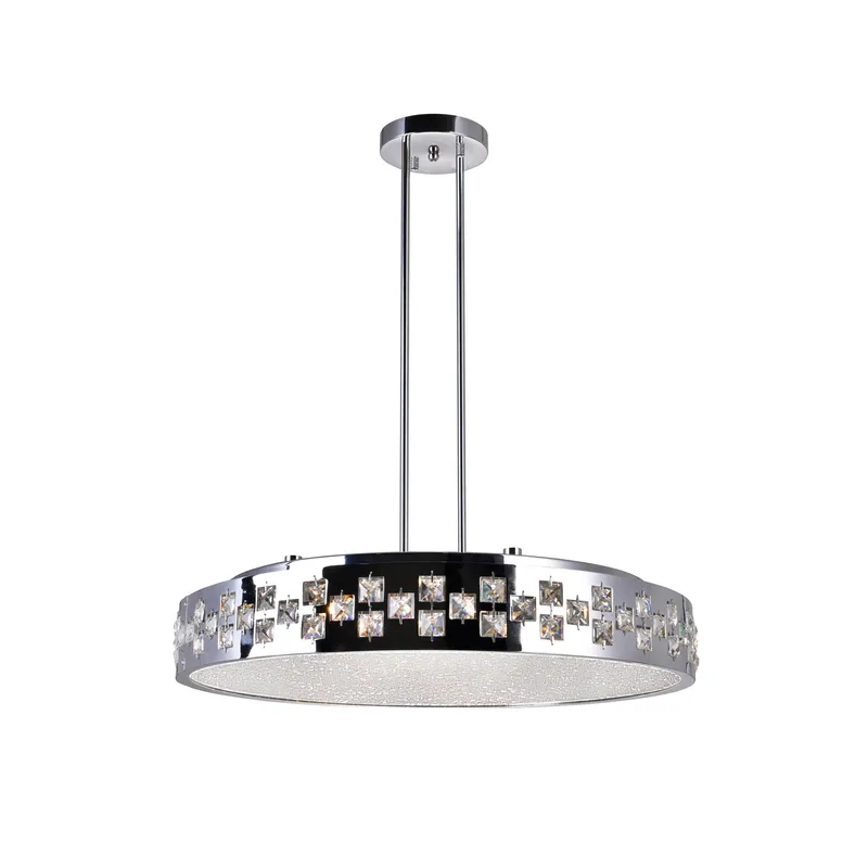 Cinderella 10 Light Down Chandelier With Chrome Finish — CWI Lighting LED Pendant Lights  
