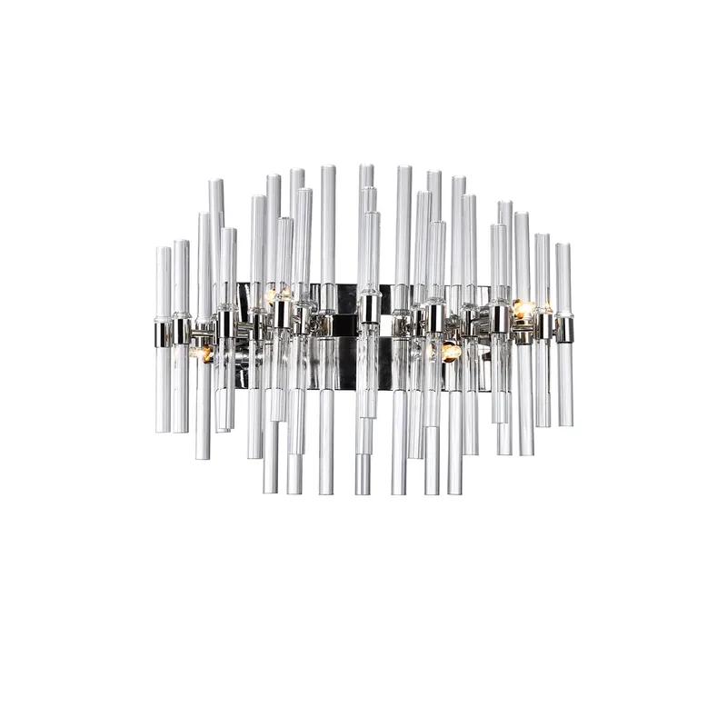 Miroir 4 Light 18in Polished Nickel Vanity Light — CWI Lighting LED Wall Lights  
