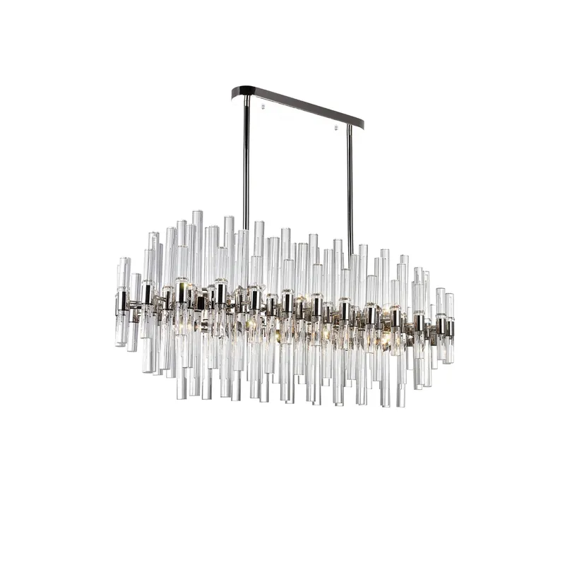 Miroir 16 Light 40in Polished Nickel Chandelier — CWI Lighting LED Pendant Lights  