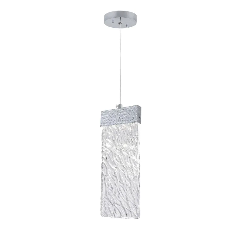 Carolina Integrated LED 5in Pewter Pendant — CWI Lighting LED Pendant Lights  