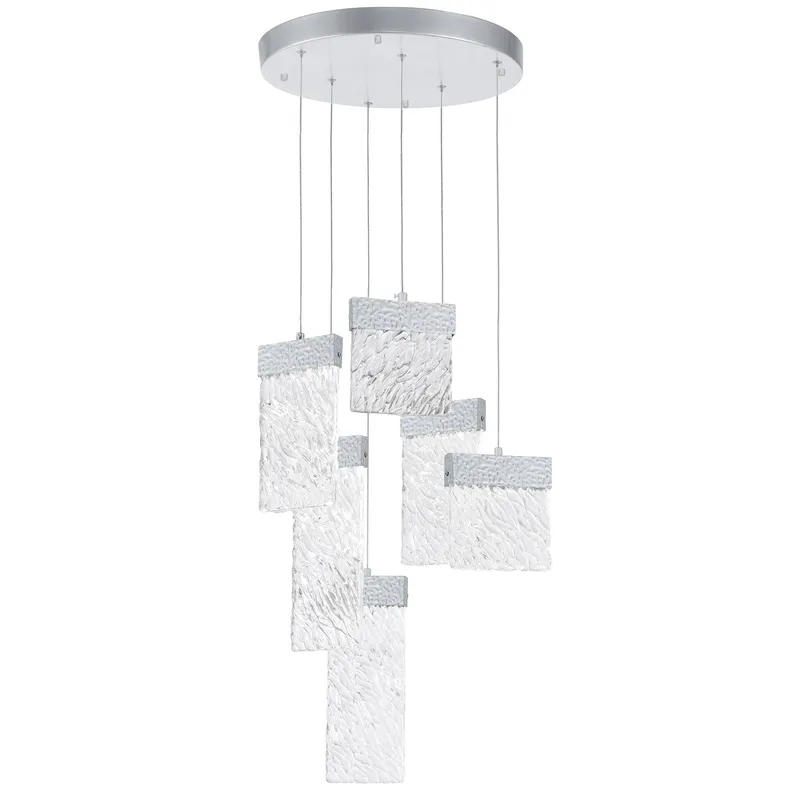 Carolina Integrated LED 16in Pewter Chandelier — CWI Lighting LED Pendant Lights  