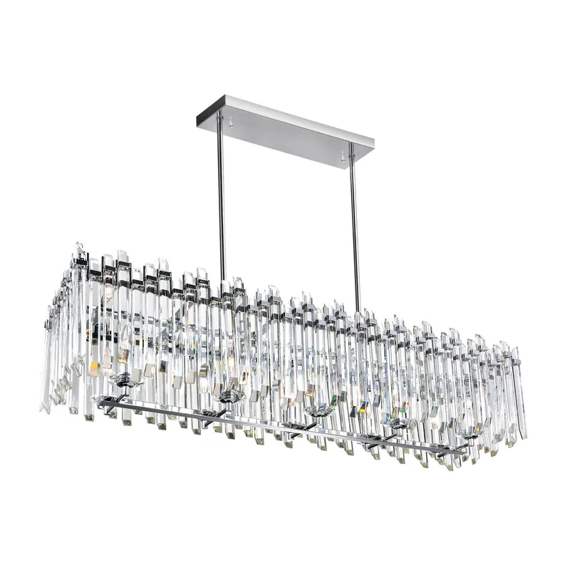 Henrietta 10 Light Chandelier With Chrome Finish — CWI Lighting LED Pendant Lights  