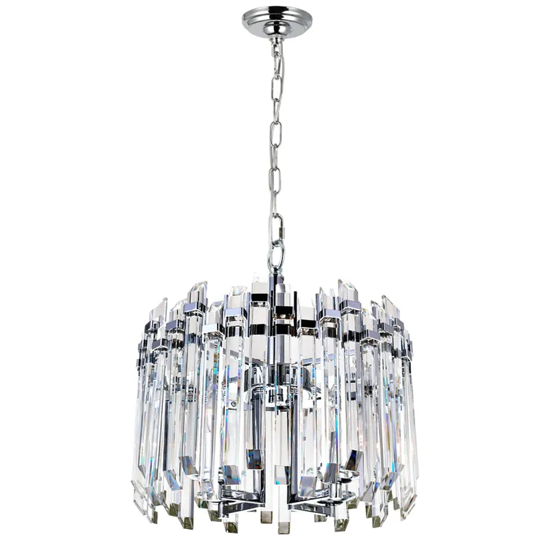 Henrietta 4 Light Chandelier With Chrome Finish — CWI Lighting LED Pendant Lights  