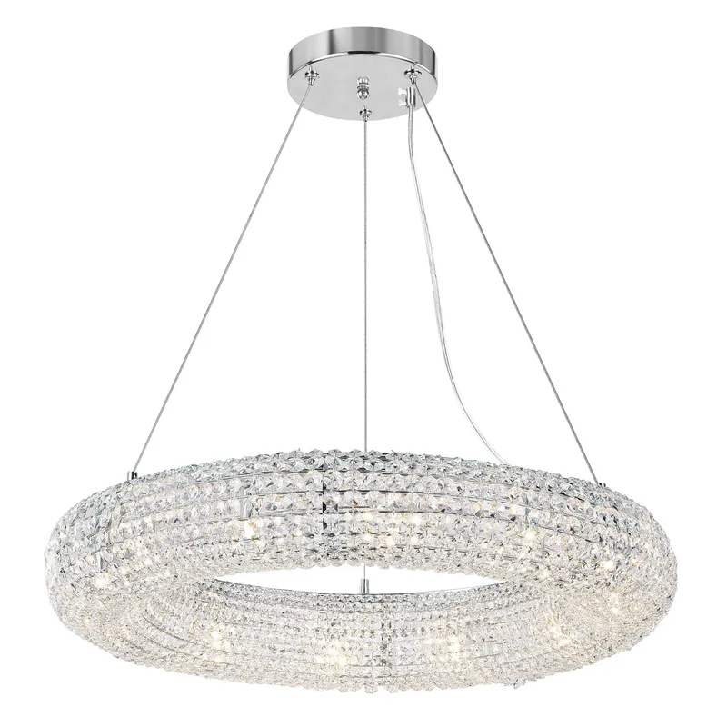 Veronique 12 Light Chrome Chandelier — CWI Lighting LED Pendant Lights  