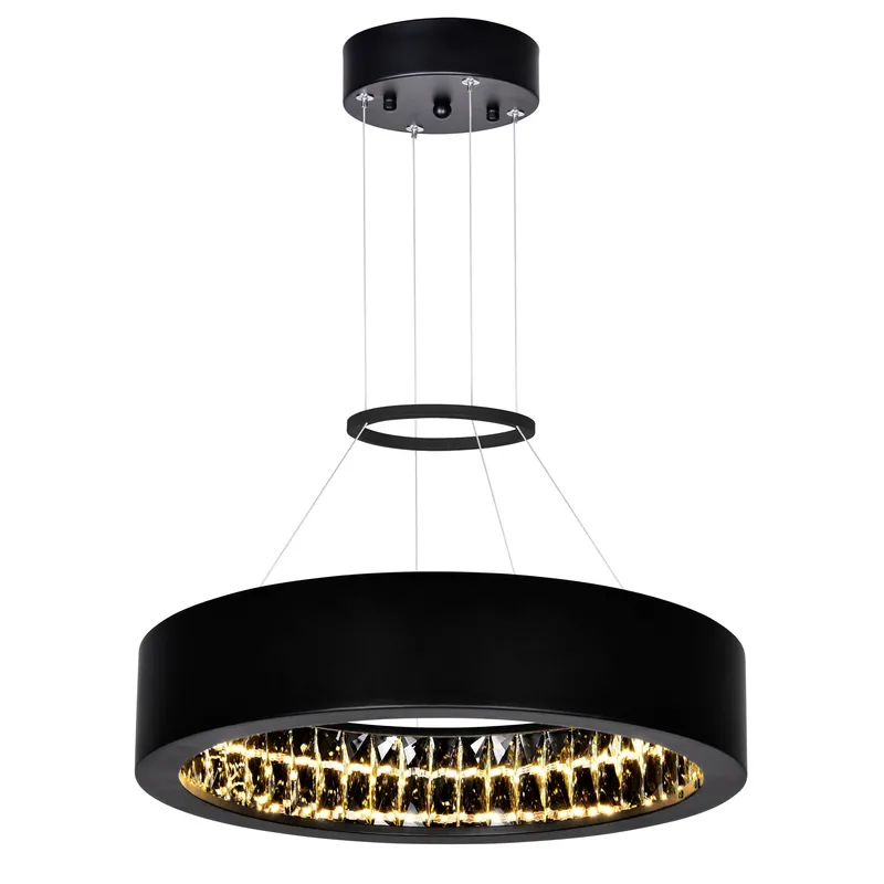 Rosalina LED Chandelier With Matte Black Finish — CWI Lighting LED Pendant Lights  