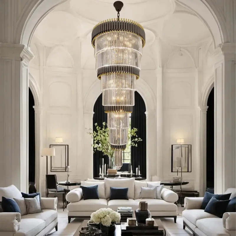 Luxury Oversize Crystal Chandelier — Seus Lighting LED Pendant Lights  