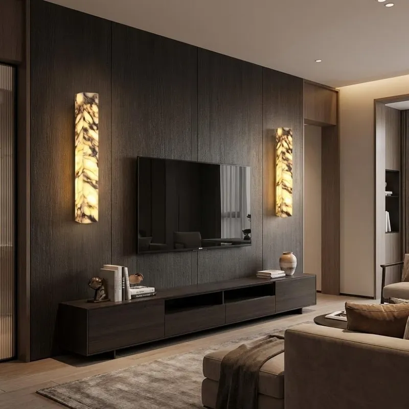 Kesty Modern Marble Wall Sconce — Seus Lighting LED Wall Lights  3500K