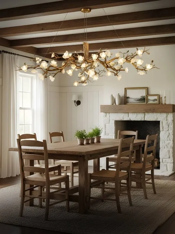Zenth Vintage Flower Chandelier — Seus Lighting LED Pendant Lights  3000K