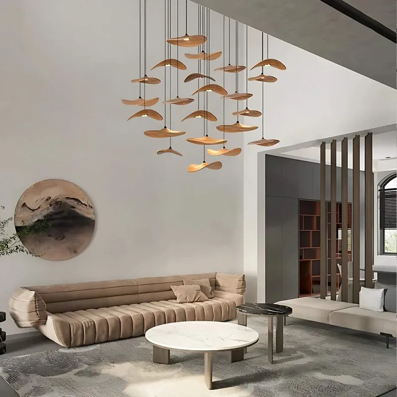 Bidi Multi Light Pendant Chandelier — Seus Lighting LED Pendant Lights  3000K
