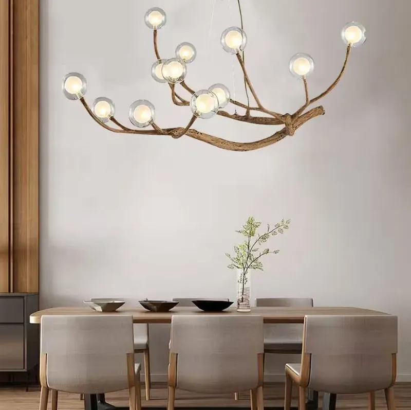 Appa Rustic Tree Branch Chandelier — Seus Lighting LED Pendant Lights  