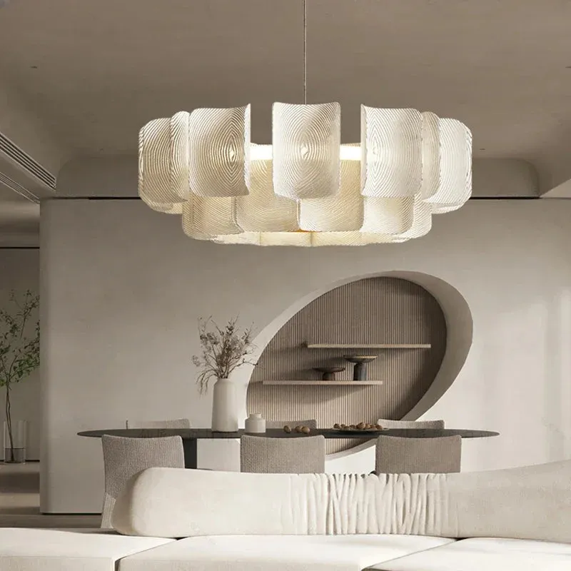 Arten Modern Acrylic Chandelier — Seus Lighting LED Pendant Lights  3000K