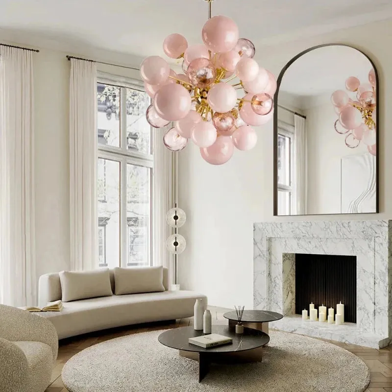 Neve Glass Bubble Chandelier — Seus Lighting LED Pendant Lights  3000K