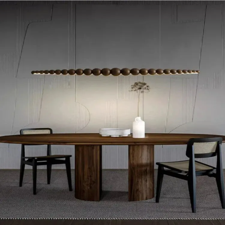 Kira Modern Wood Chandelier — Seus Lighting LED Pendant Lights  2800K