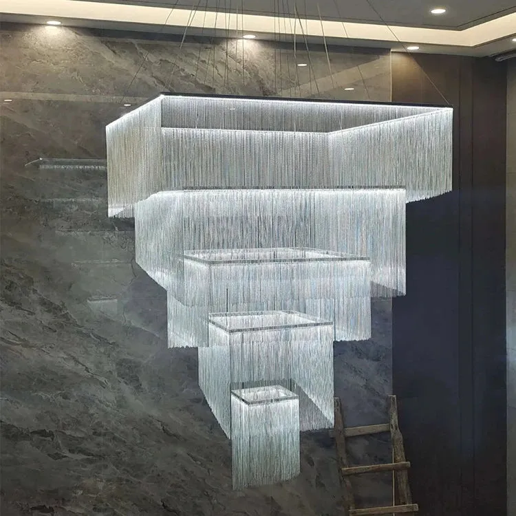 Aisha Tassel Chandelier — Seus Lighting LED Pendant Lights  3000K