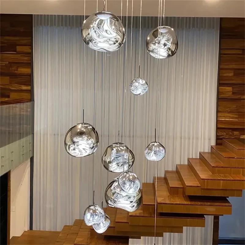 Ruby Contemporary Bubble Pendant Chandelier — Seus Lighting LED Pendant Lights  