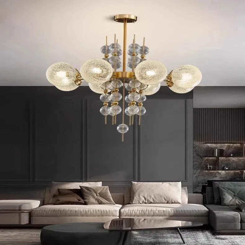 Acrylic and Gold Pendant Light - Ceiling Light — Seus Lighting LED Pendant Lights  3000K