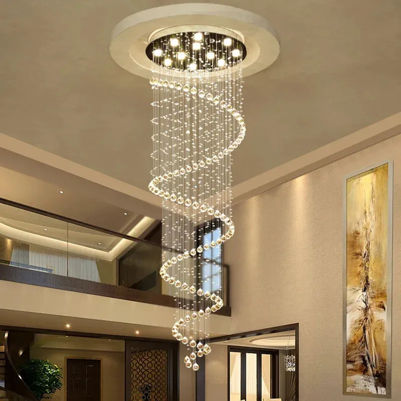 Large Foyer Lighting For High Ceiling & Entryway — Seus Lighting LED Pendant Lights  3000K