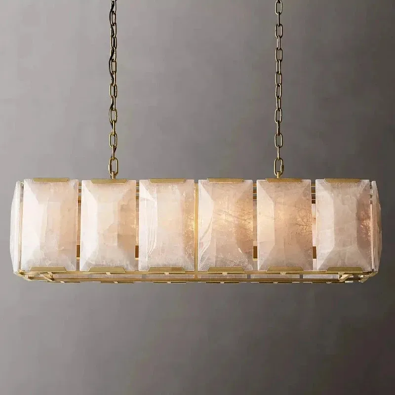 Luxury Crystal Chandelier for Kitchen Table&Island — Seus Lighting LED Pendant Lights  3000K
