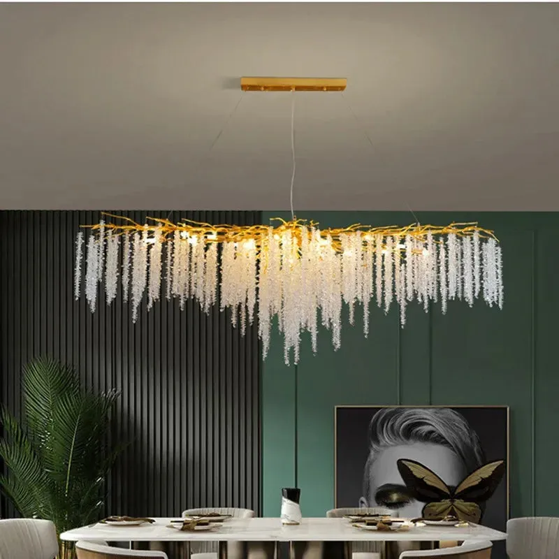 Emily Branch Art Deco Crystal Chandelier — Seus Lighting LED Pendant Lights  3000K