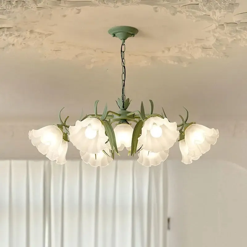 Tina Green French Style Flower Chandelier — Seus Lighting LED Pendant Lights  