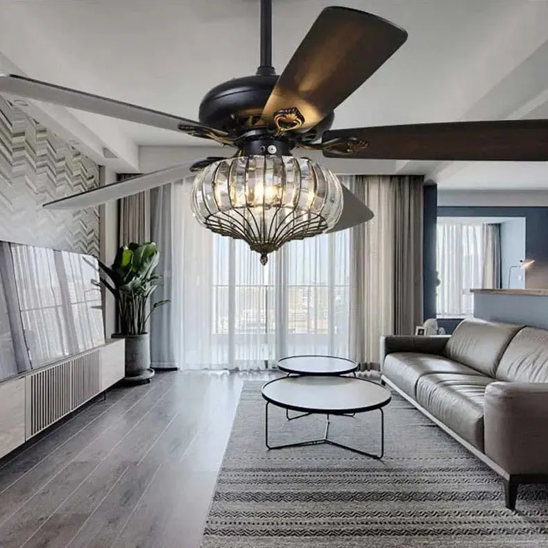 Tulis 52 Inch Chandelier Ceiling Fan With Light — Seus Lighting LED Pendant Lights  