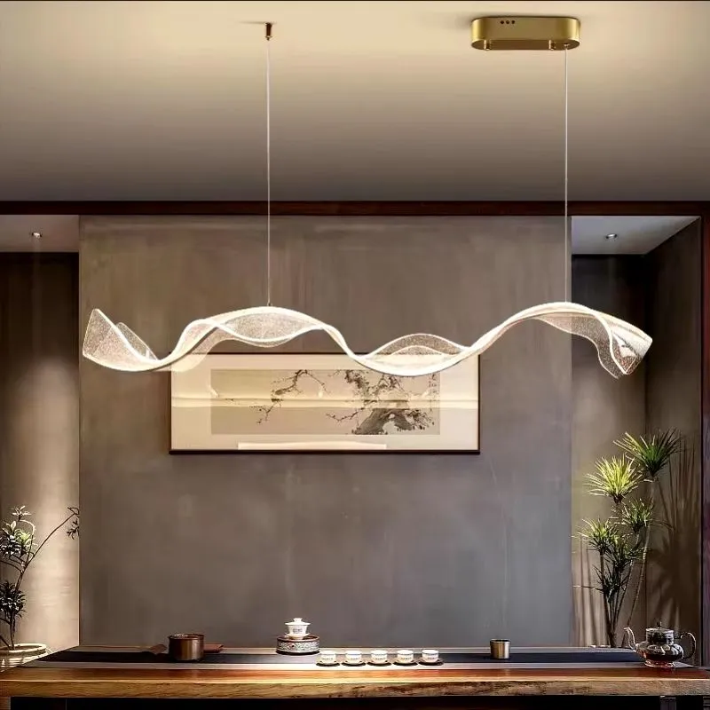 Modern Ocean Wave Pendant Chandelier for Kitchen — Seus Lighting LED Pendant Lights  