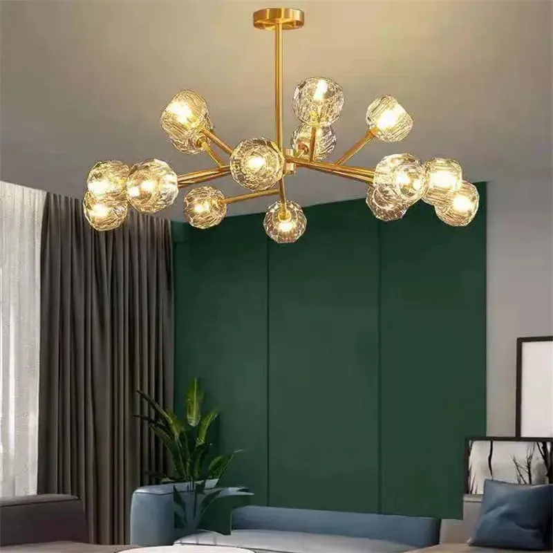 Boule De Style Cristal Chandelier — Seus Lighting LED Pendant Lights  