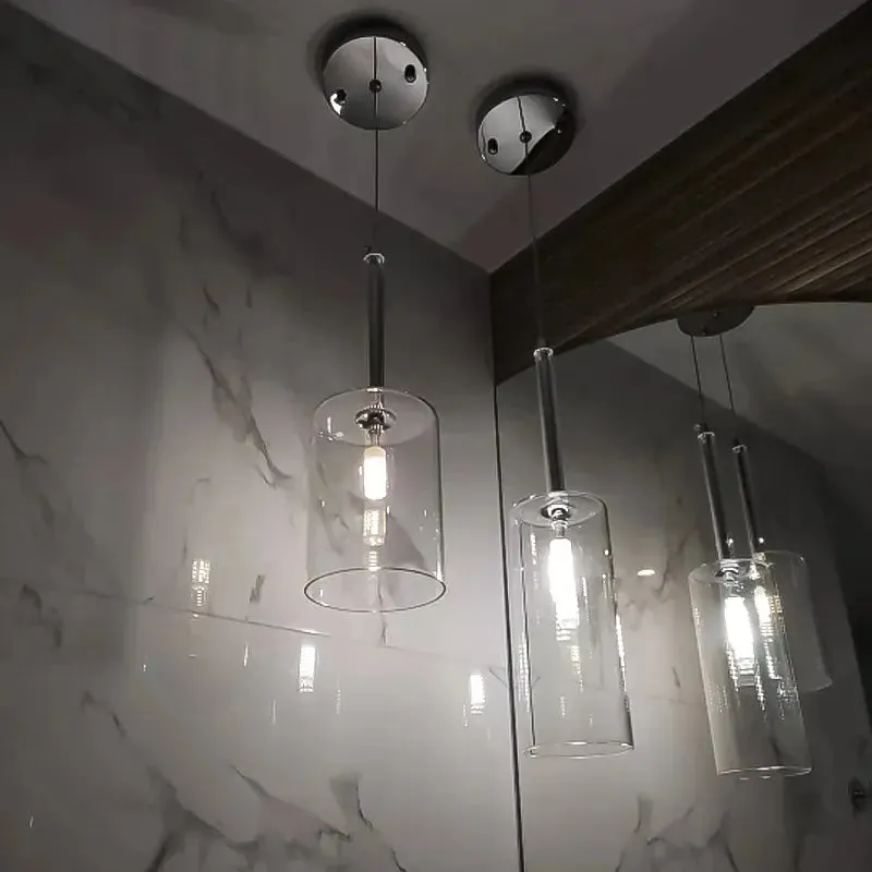 Modern Glass Bathroom Pendant Lighting — Seus Lighting LED Pendant Lights  