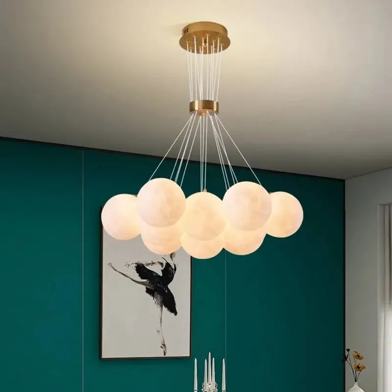 Moon Bubble Pendant Chandelier 13/19 Balls — Seus Lighting LED Pendant Lights  