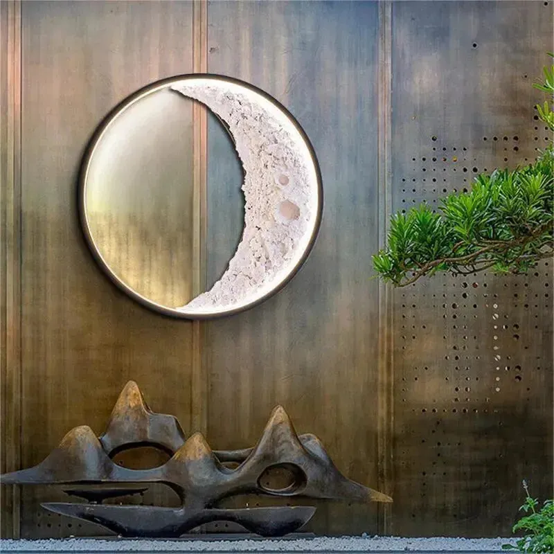 Waterproof Outdoor Moon Wall Light — Seus Lighting LED Wall Lights  