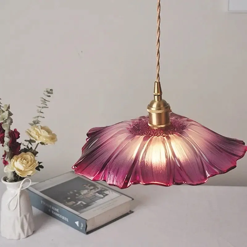 Modern Glass Flower Pendant Lights — Seus Lighting LED Pendant Lights  