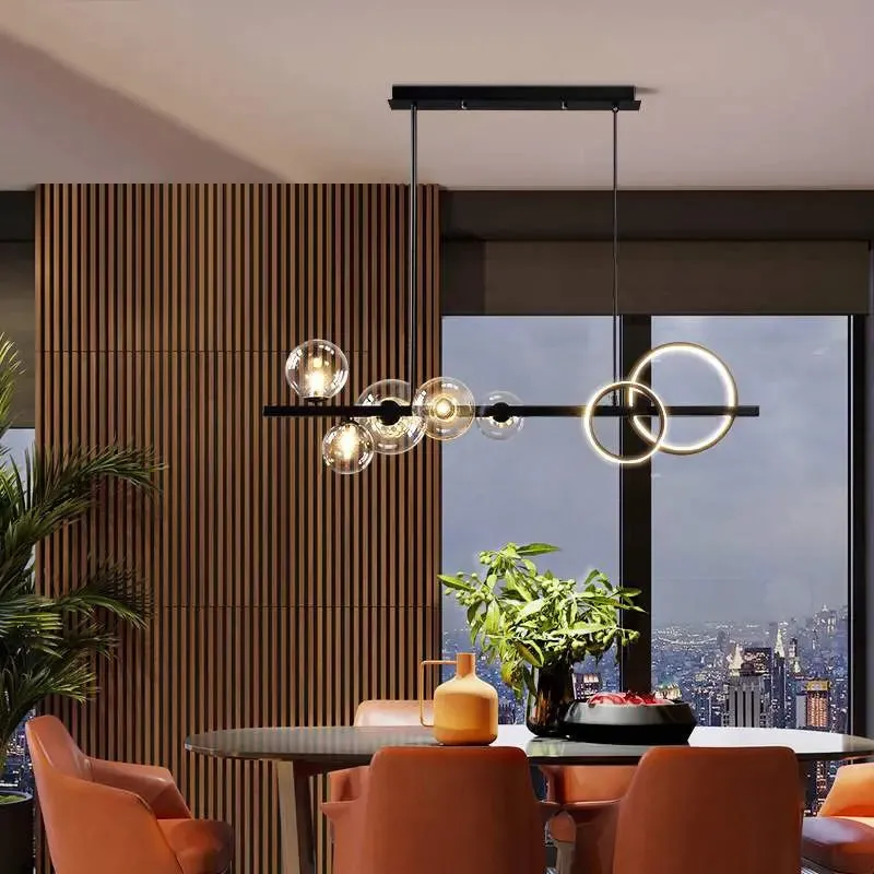 Zelda Modern Linear Bubble Chandelier — Seus Lighting LED Linear Lights  3000K