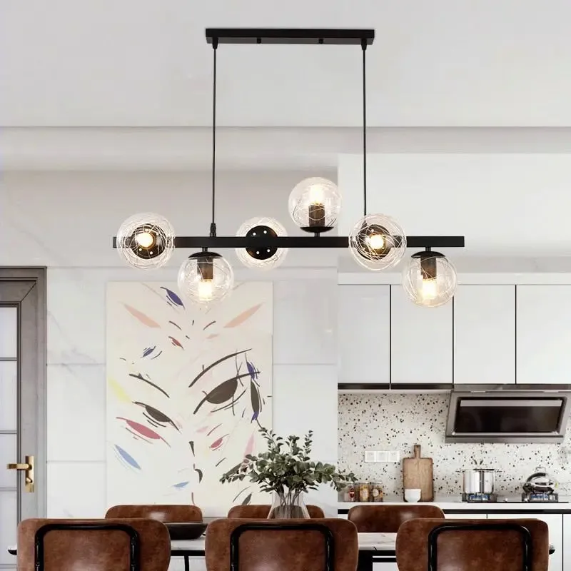 Modern Bubble Chandelier for Dining room — Seus Lighting LED Pendant Lights  3000K