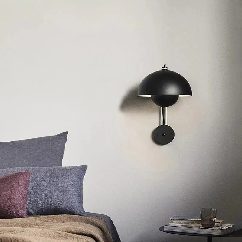 Mushmi Mushroom Wall Light Black/White/Red/Yellow — Seus Lighting LED Wall Lights  