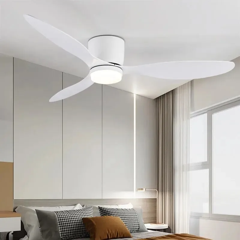 Muriel Modern White Ceiling Fan — Seus Lighting LED Fans  