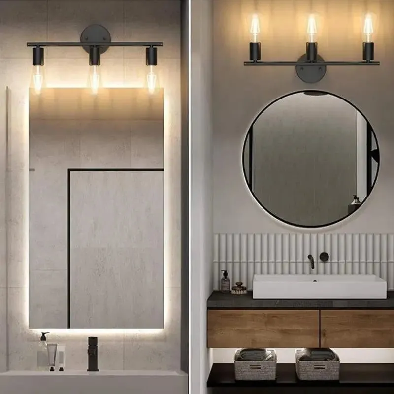 Rossi Farmhouse Light Fixtures Bathroom — Seus Lighting LED Wall Lights  