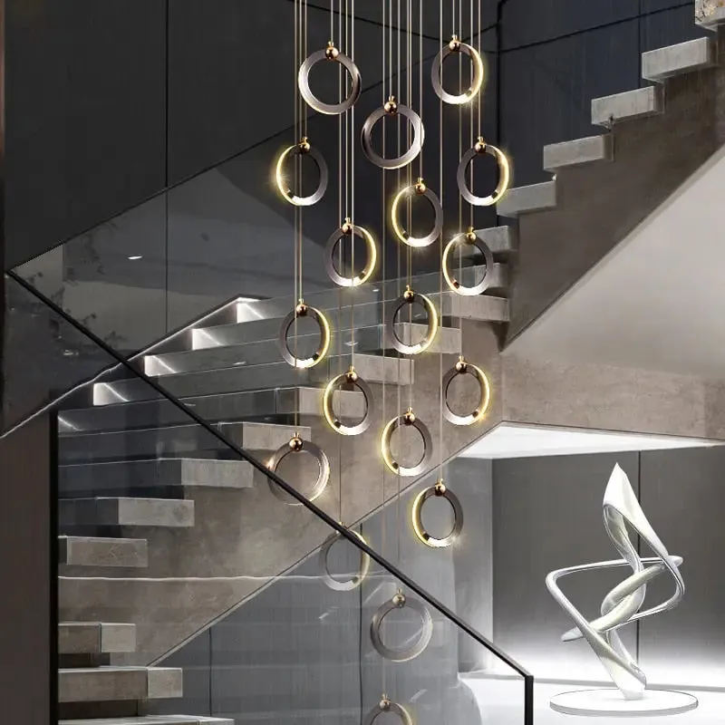 Extra Large Chandeliers for High Ceilings — Seus Lighting LED Pendant Lights  3000K