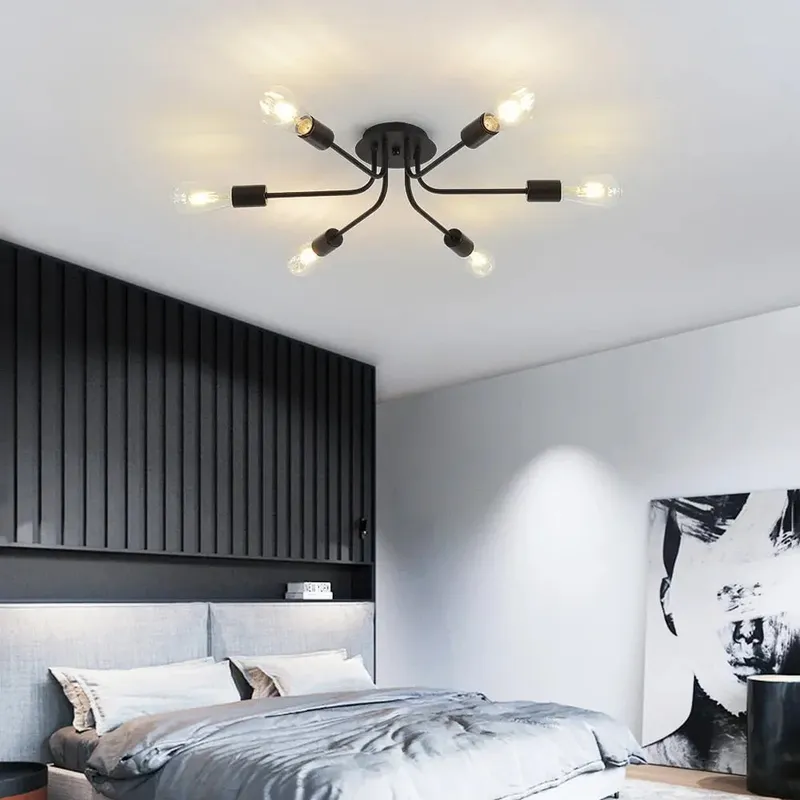 Flush Mount Linear Chandelier — Seus Lighting LED Linear Lights  