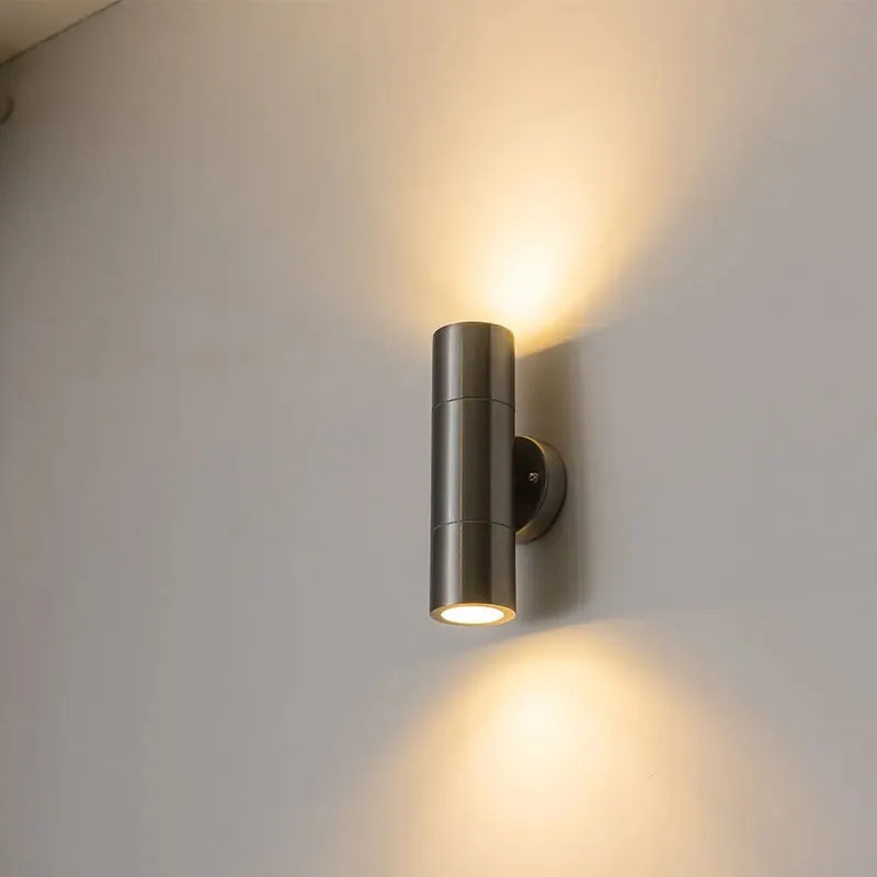 Brushed Nickel Outdoor Wall Lights — Seus Lighting LED Wall Lights  