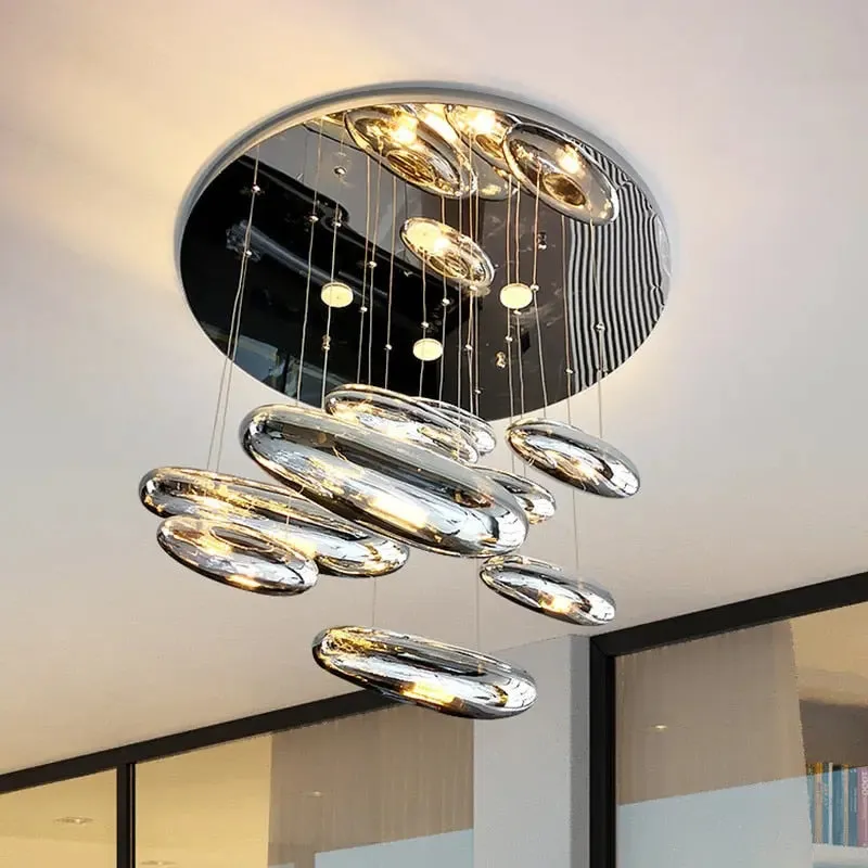 Modern Droplet Ceiling Light 5/7/9 Head — Seus Lighting LED Ceiling Lights  