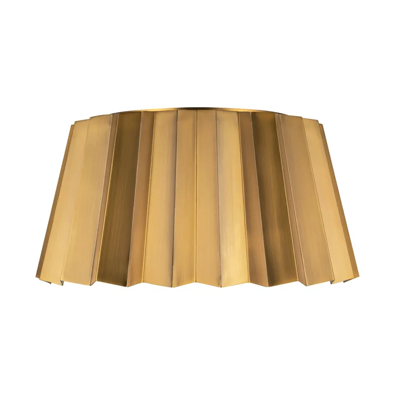 Plisse 14-in Flush Mount — Kuzco Lighting LED Post Top Lights 60.0W 
