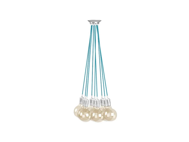 9 Pendant Even Cluster: Turquoise — Hangout Lighting LED Pendant Lights  