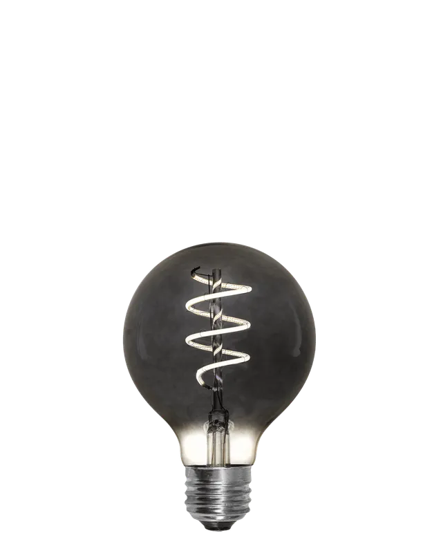 Bulb: LED Smoke 3" Globe — Hangout Lighting LED Bulbs & Lamps 4.0W 3500K
