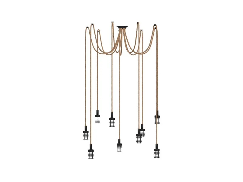 9 Pendant Rope Swag - Radio Cages — Hangout Lighting LED Pendant Lights  