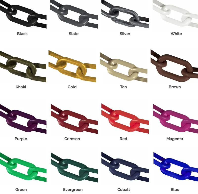 4" Thick-Link Resin Chain Samples — Hangout Lighting LED General Lighting  